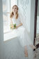 Блестящее свадебное платье в пайетку