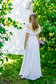 Шифоновое платье белое с крылышками